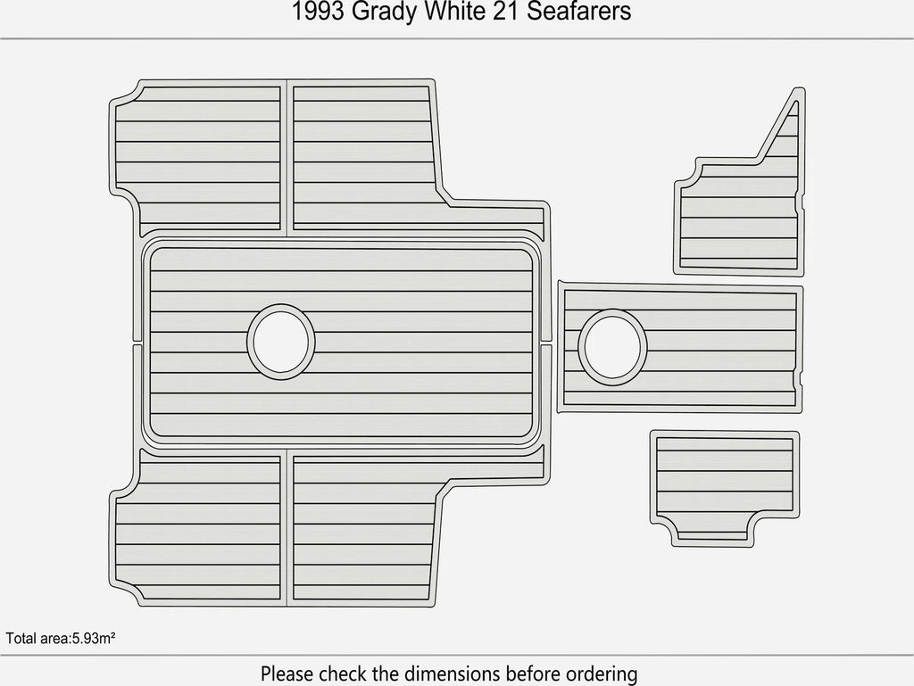 EVA Foam Pad Floor Mat for Grady White 21 Seafarers (1993)