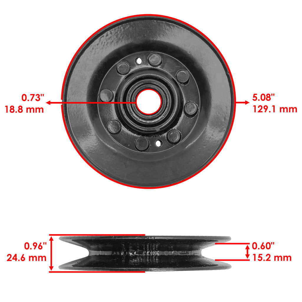 Deck Idler Pulley Replacement for John Deere 42M X300 X304 X324 (2000–2010)