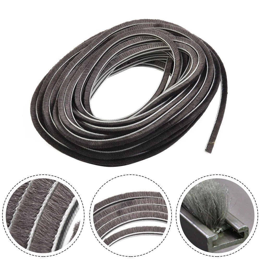 Sliding Door Draught Excluder Brush Pile Seal for (10m)