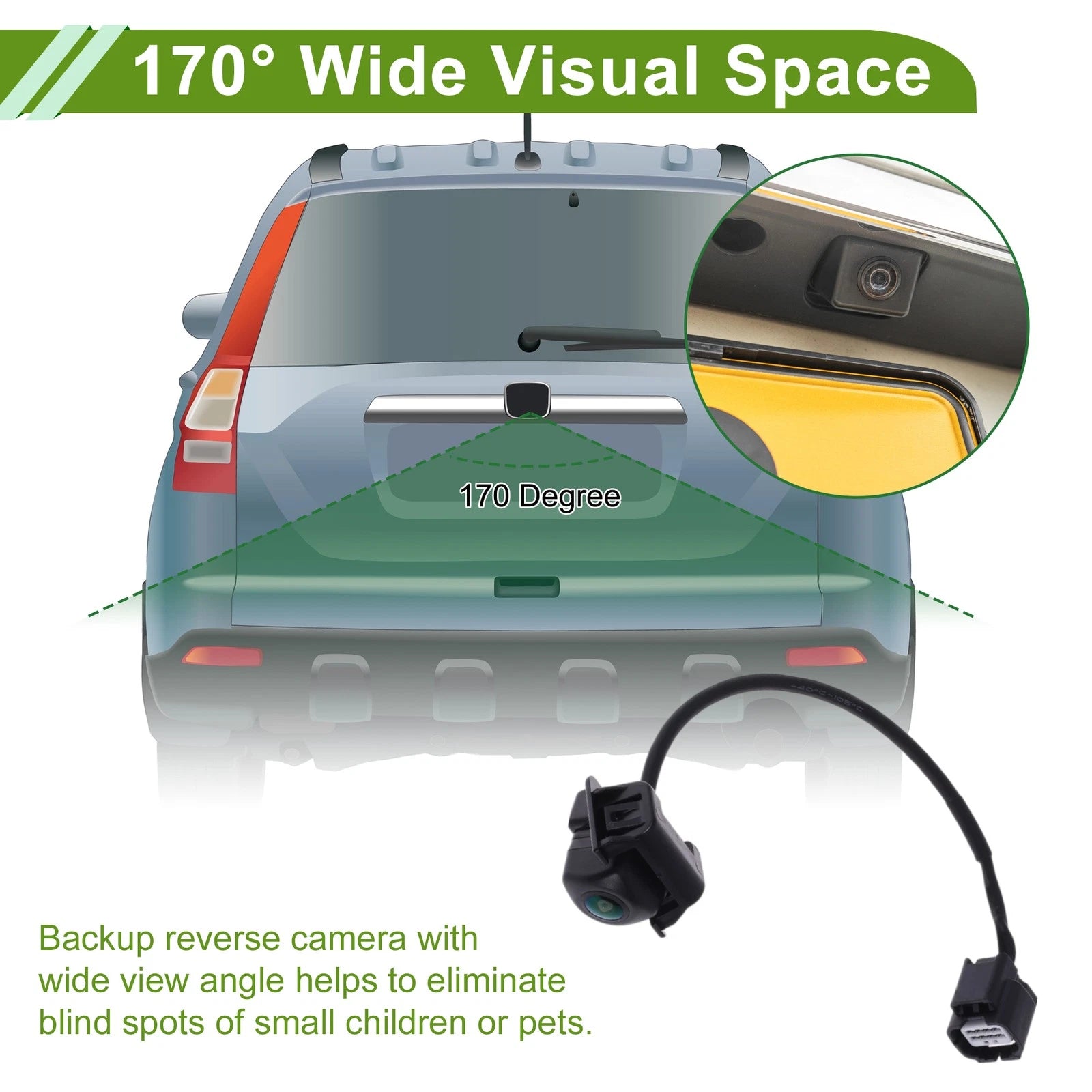 Parking Assist Camera Replacement for Honda Civic Sedan (2016–2019)