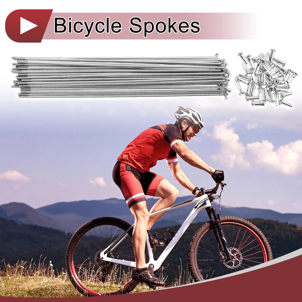 Bicycle Wheel Spokes Set 211mm Carbon Steel for 13G Universal (All)