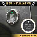 Engine Start Stop Button Switch Knob Cover for Ford F-150 (2016–2021) Black