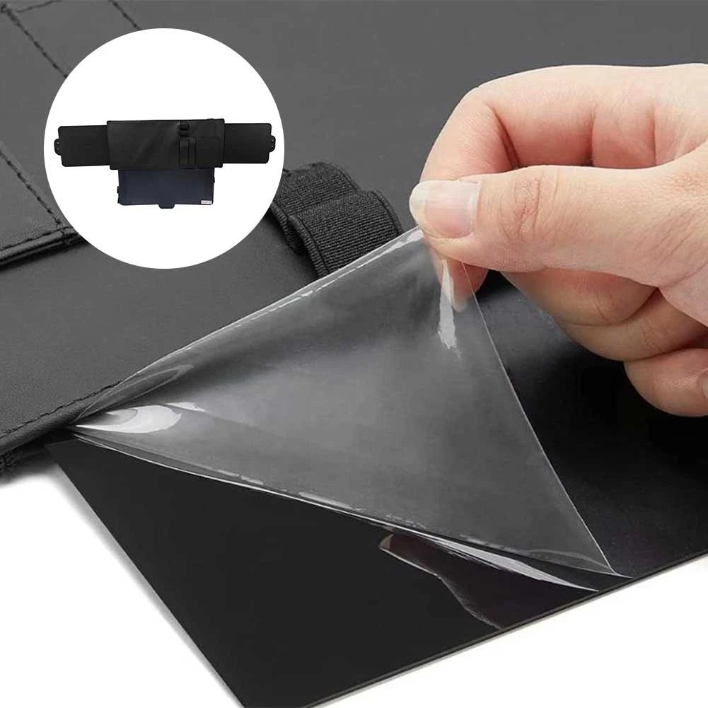 Adjustable Car Sun Visor Extension with Non-Slip Retractable Band Black