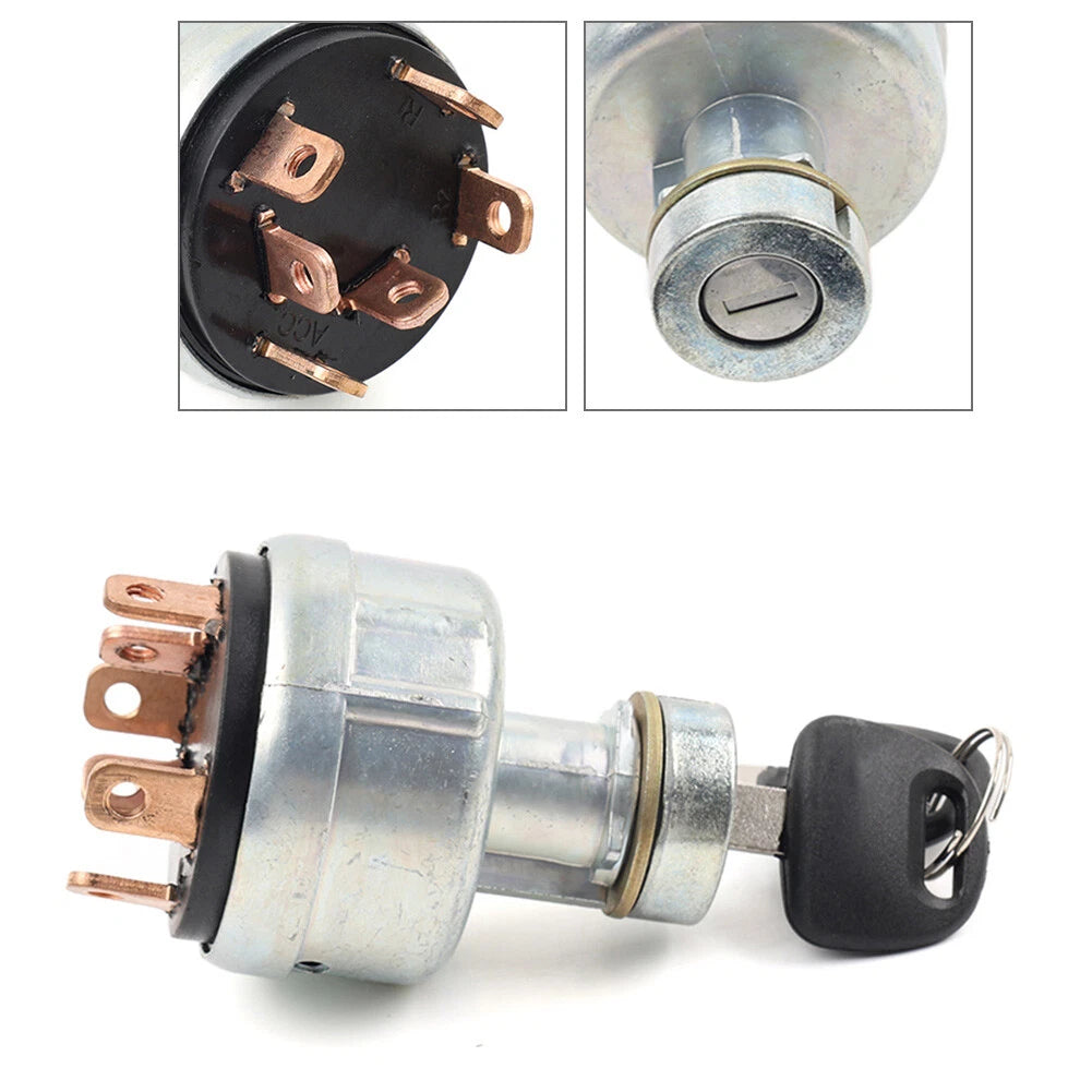 Starter Ignition Switch Key for Hitachi Excavator EX200 (2000–2005) - 2 Keys, 6 Pins