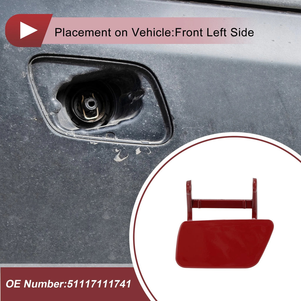 Headlight Washer Nozzle Cover Cap Replacement for BMW 525i (2004–2005)