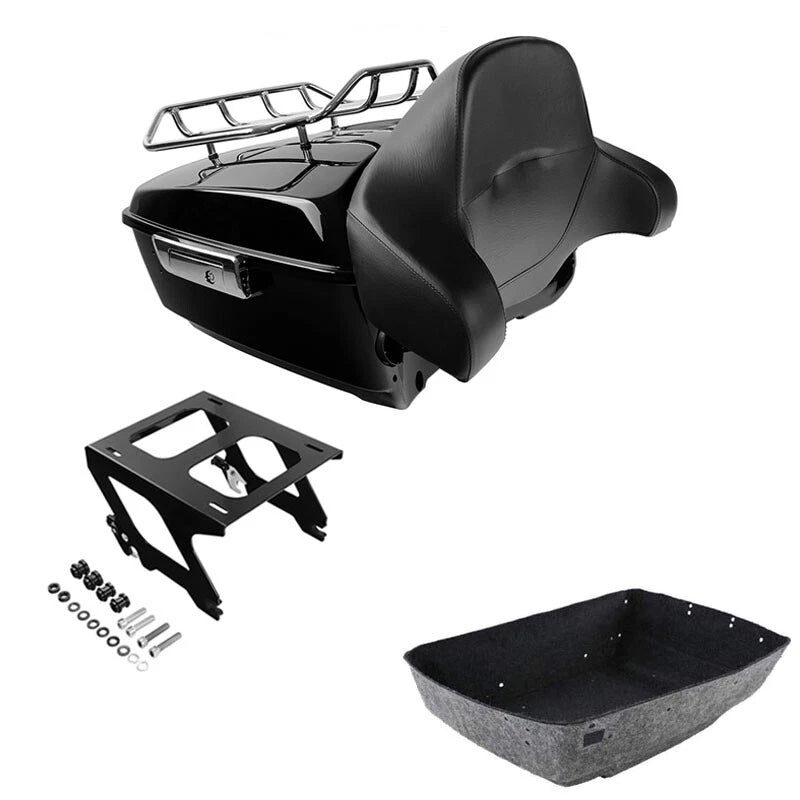 King Trunk Backrest Rack for Harley Softail Slim (2018–2025)