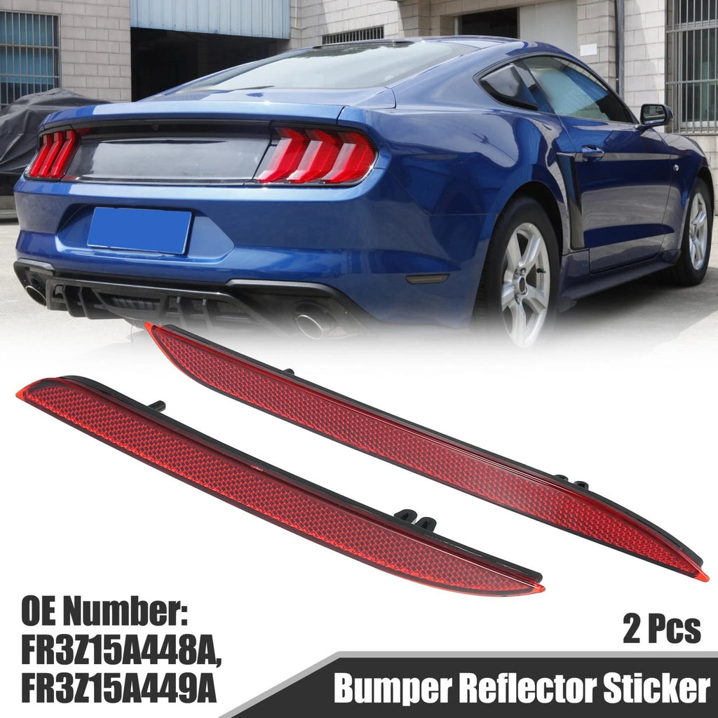 Bumper Reflector Sticker Pair Replacement for Ford Mustang (2015–2017)