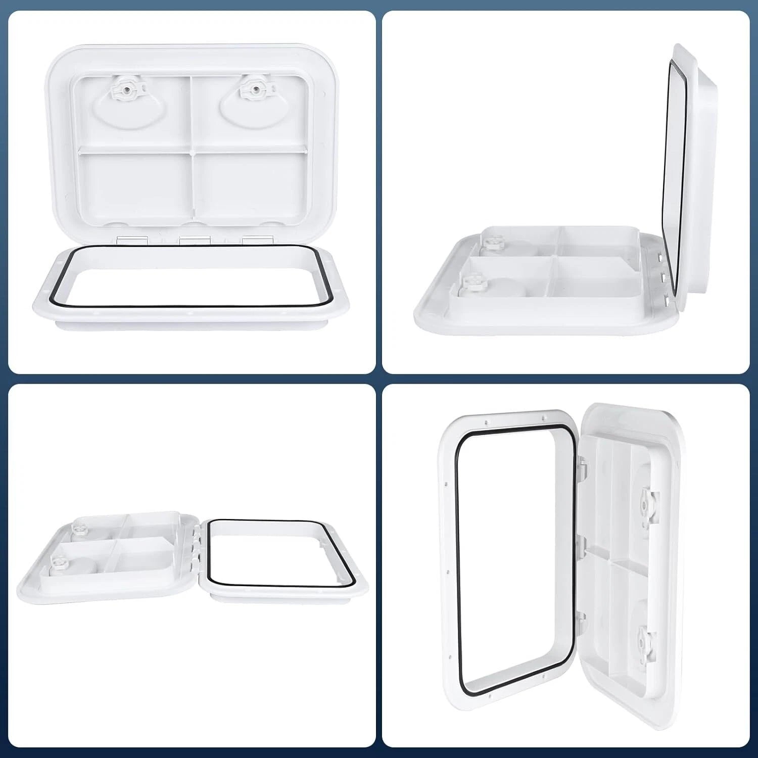 Deck Hatch Access Hatch & Lid for Marine Boat (12-3/8" x 17-1/4")