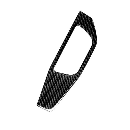 Carbon Fiber Headlight Switch Panel Cover Trim for Audi A4 B9 A5 (2016–2023)