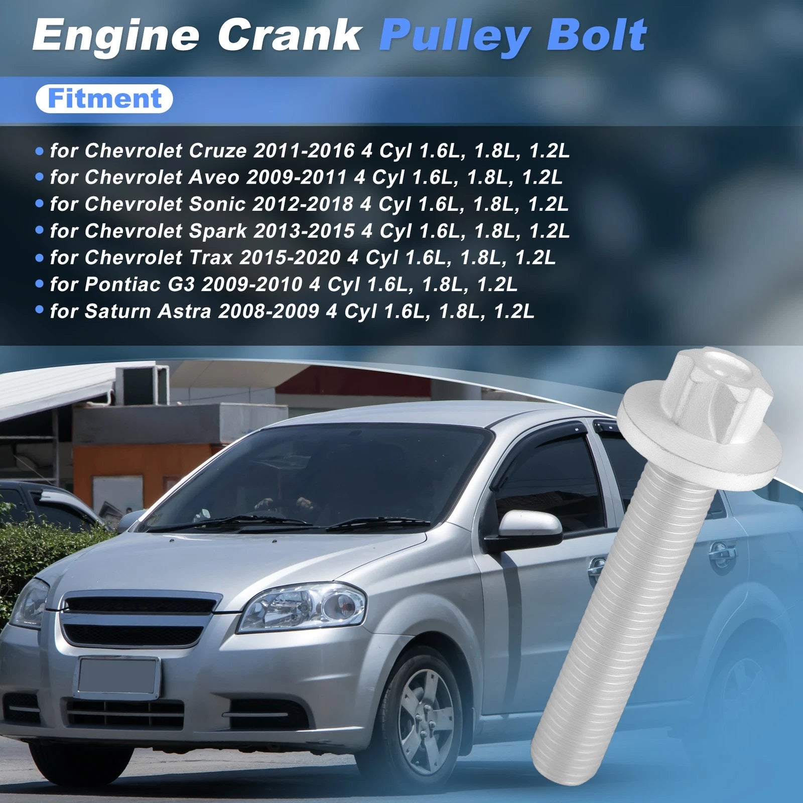 Crank Pulley Bolt Replacement for Chevy Cruze (2011–2016)