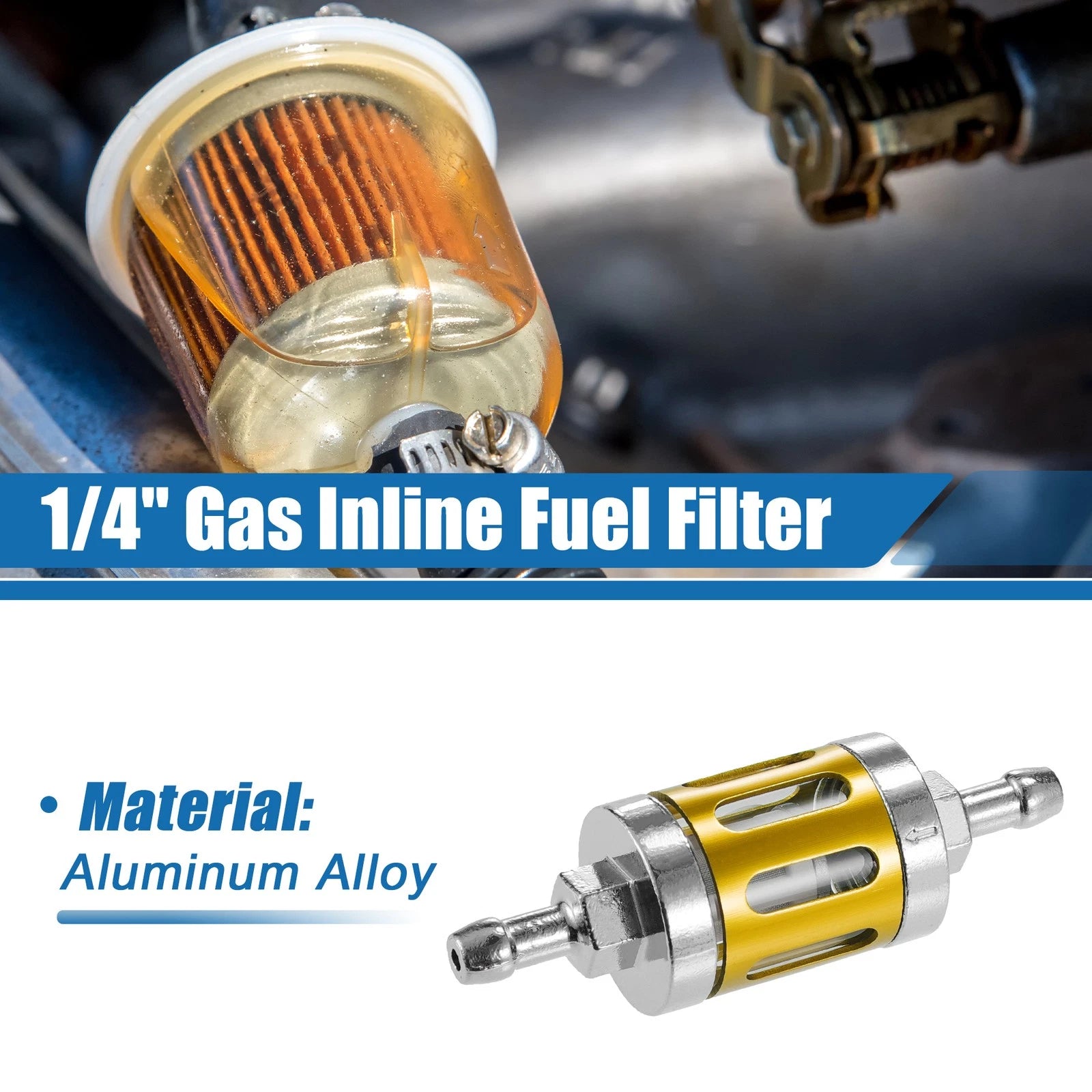Inline Fuel Filter for Small Engines (Universal)