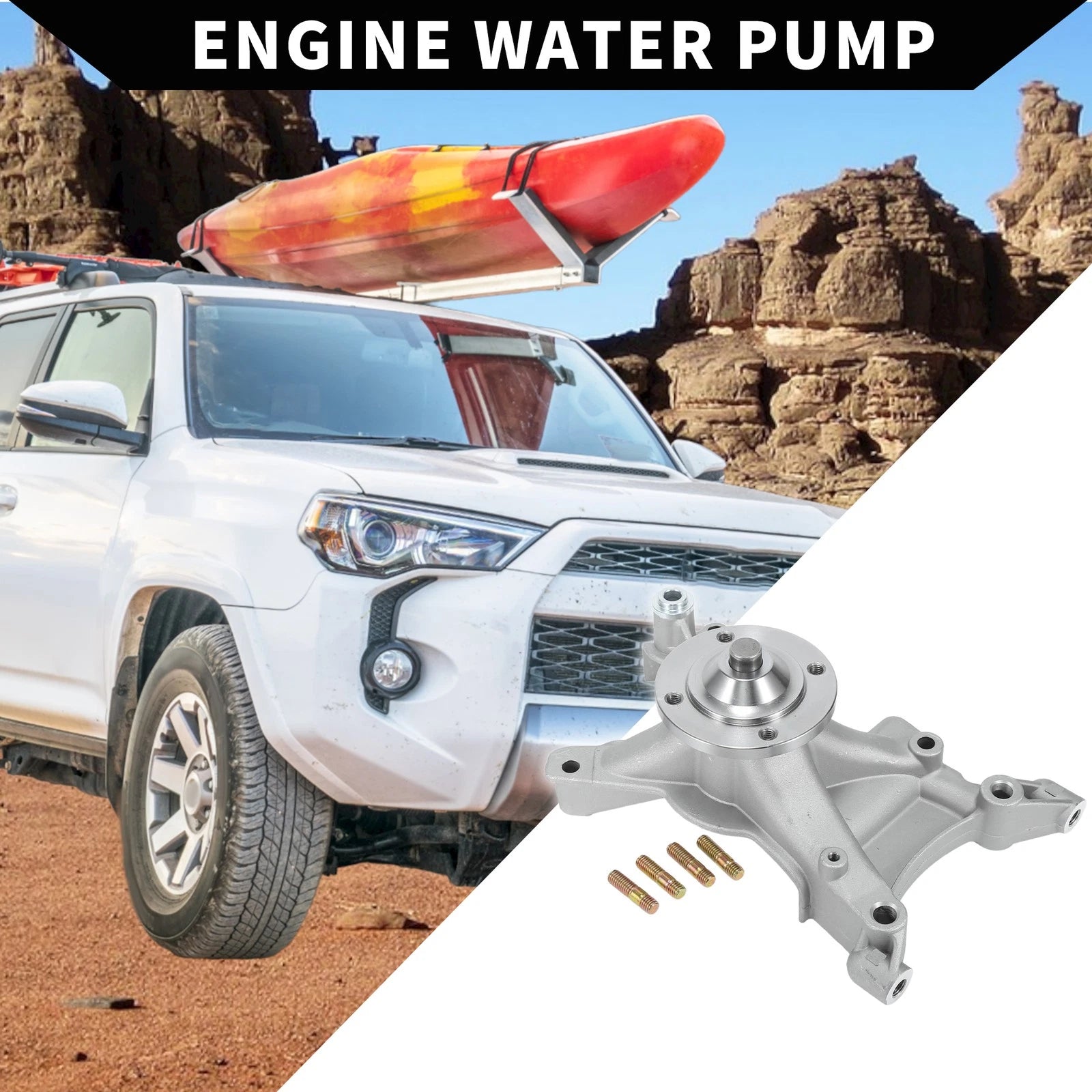 Water Pump Replacement with Screw Kit for Lexus GX470 (2003–2009)