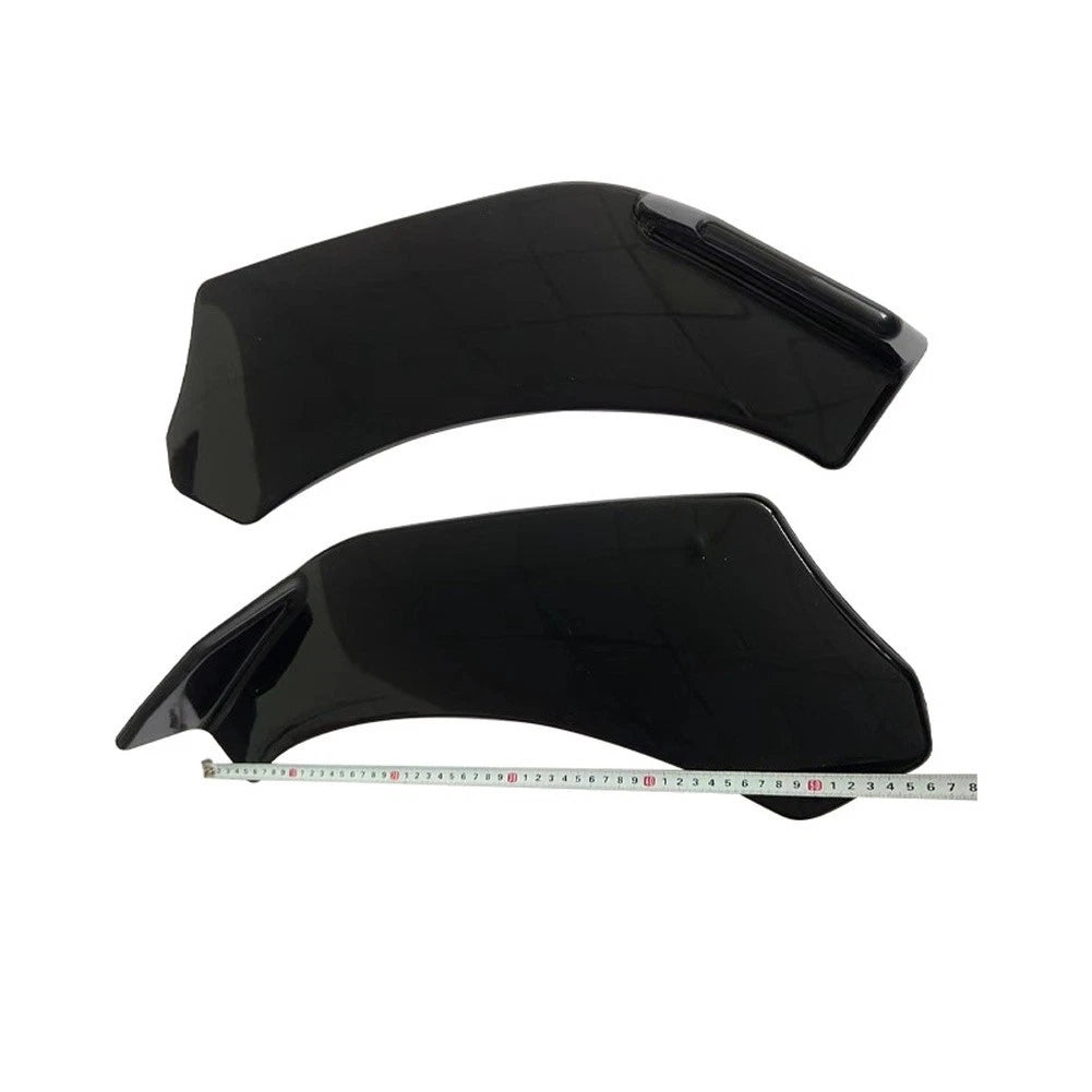 ABS Front Shovel Spoiler 5 Stage Adjustable Bright Black for Most Cars