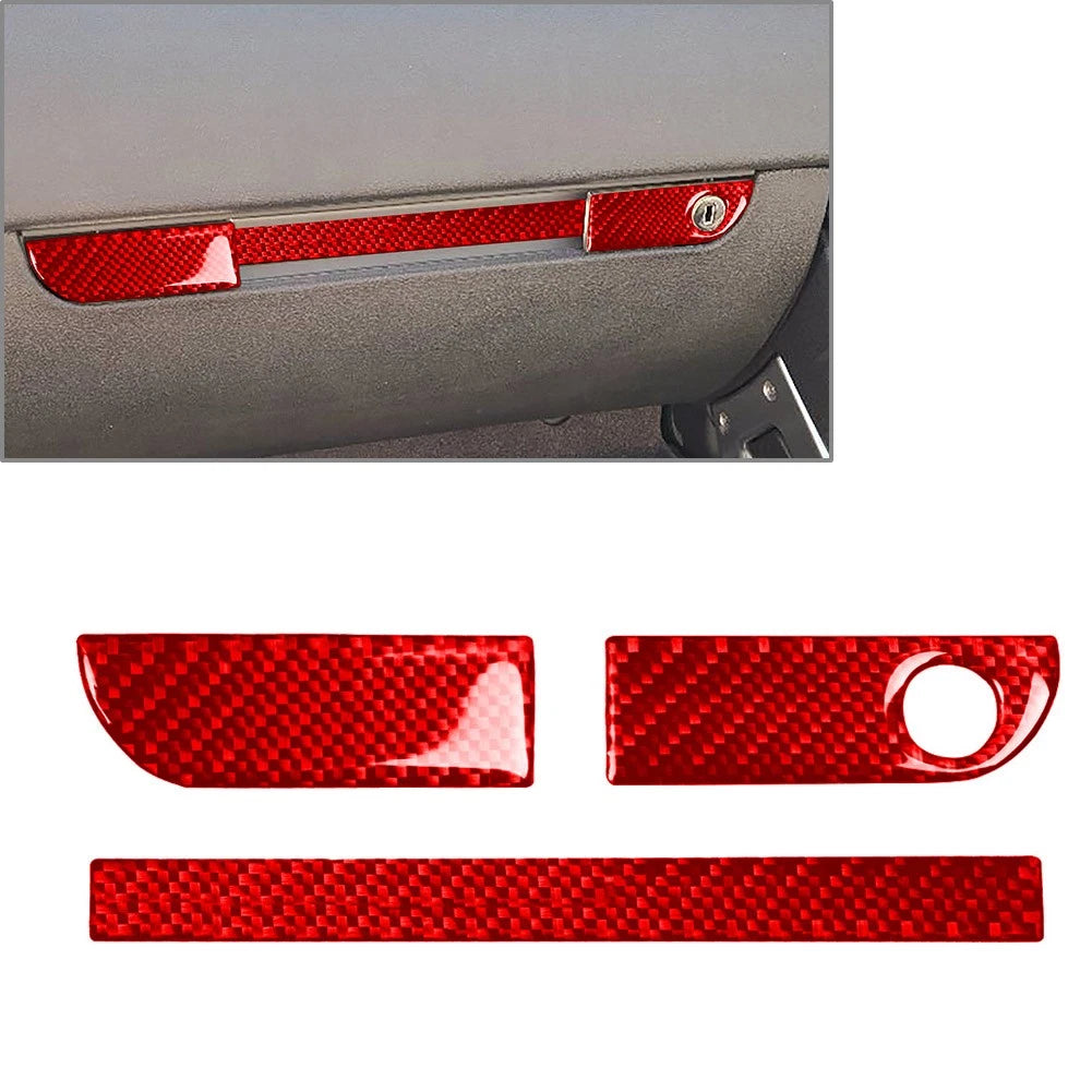 RHD Copilot Glove Box Switch Handle Cover Trim for Audi TT 8N (2001–2006) Carbon Red