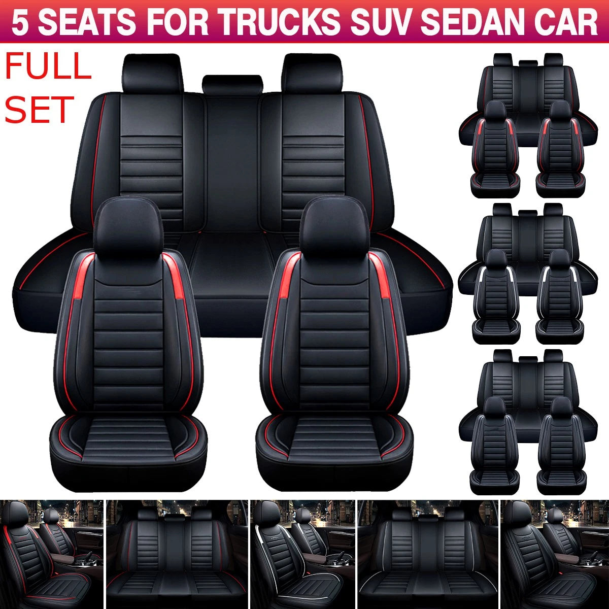Full Set Car Seat Covers for Nissan (5-Seater)