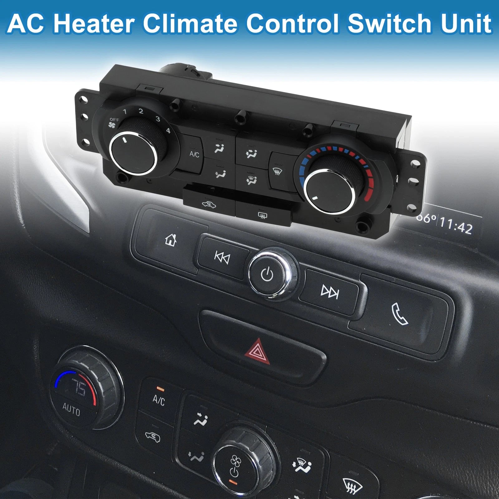 HVAC A/C Heater Climate Control Panel Replacement for Chevrolet Epica (2009)