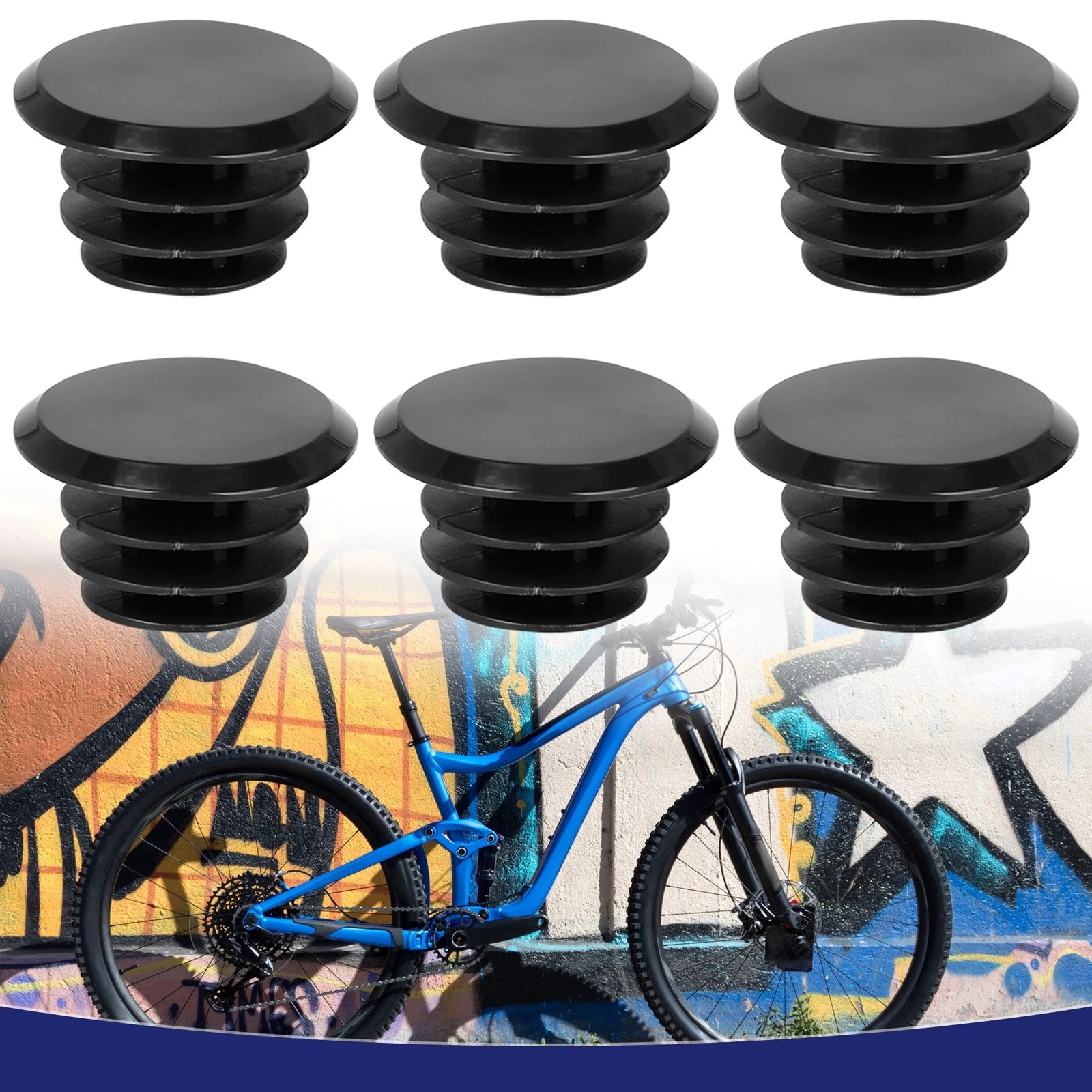 Handlebar Bar Universal Set of 6 for Cycling Bikes (Universal)