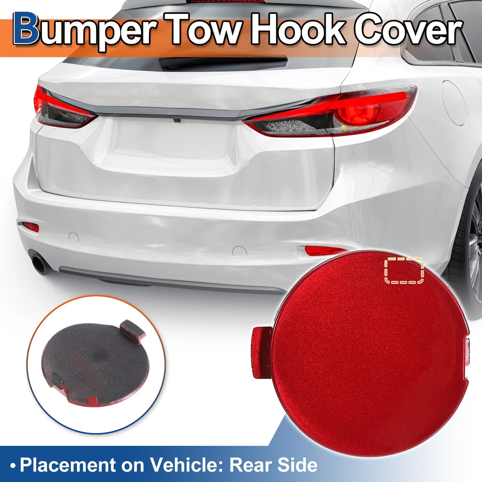 Rear Right Tow Hook Cover for Mazda 6 Atenza 2018–2021