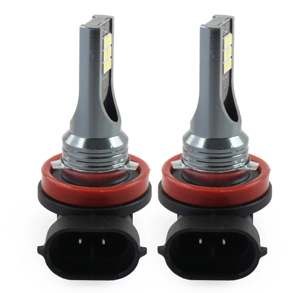 PairH11 LED Lamp Super Bright Bulbs White Light Lamp Fit Car