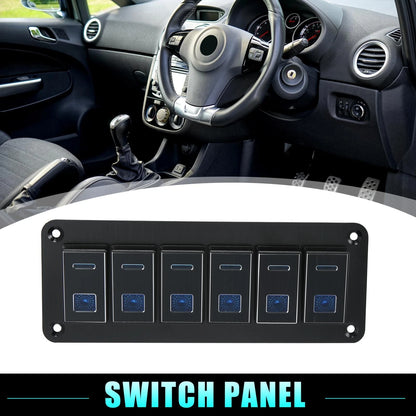 6 Gang Rocker Switch Panel for Auto Boat