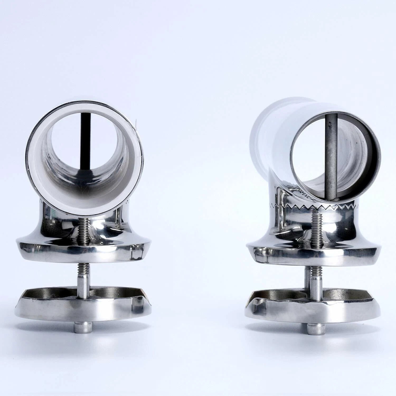 4X Stainless Steel Fishing Rod Holder Clamp for Boat 1-1/4" - 2"