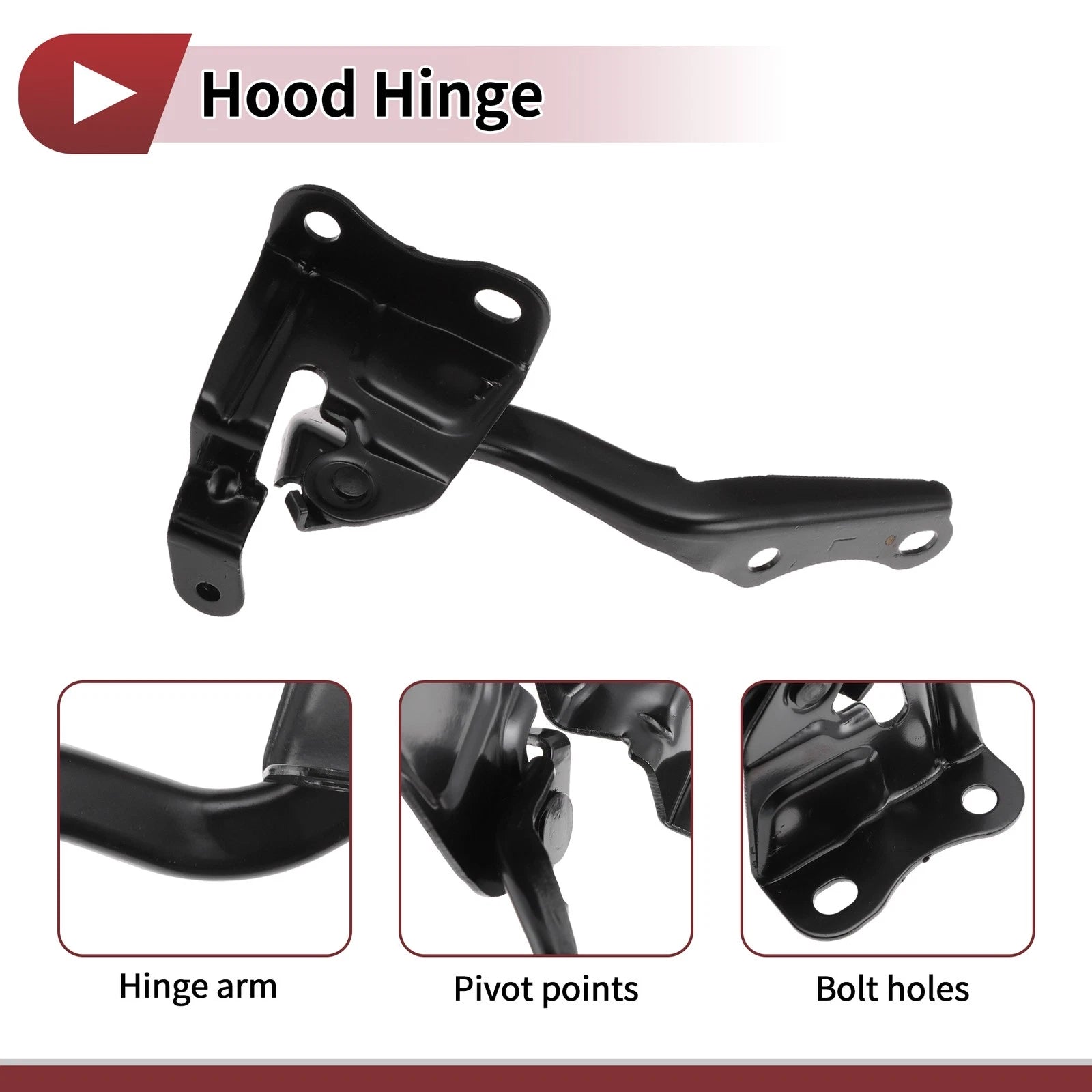 Hood Hinge for Toyota Vios (2014–2024) Left Side, 1 pcs