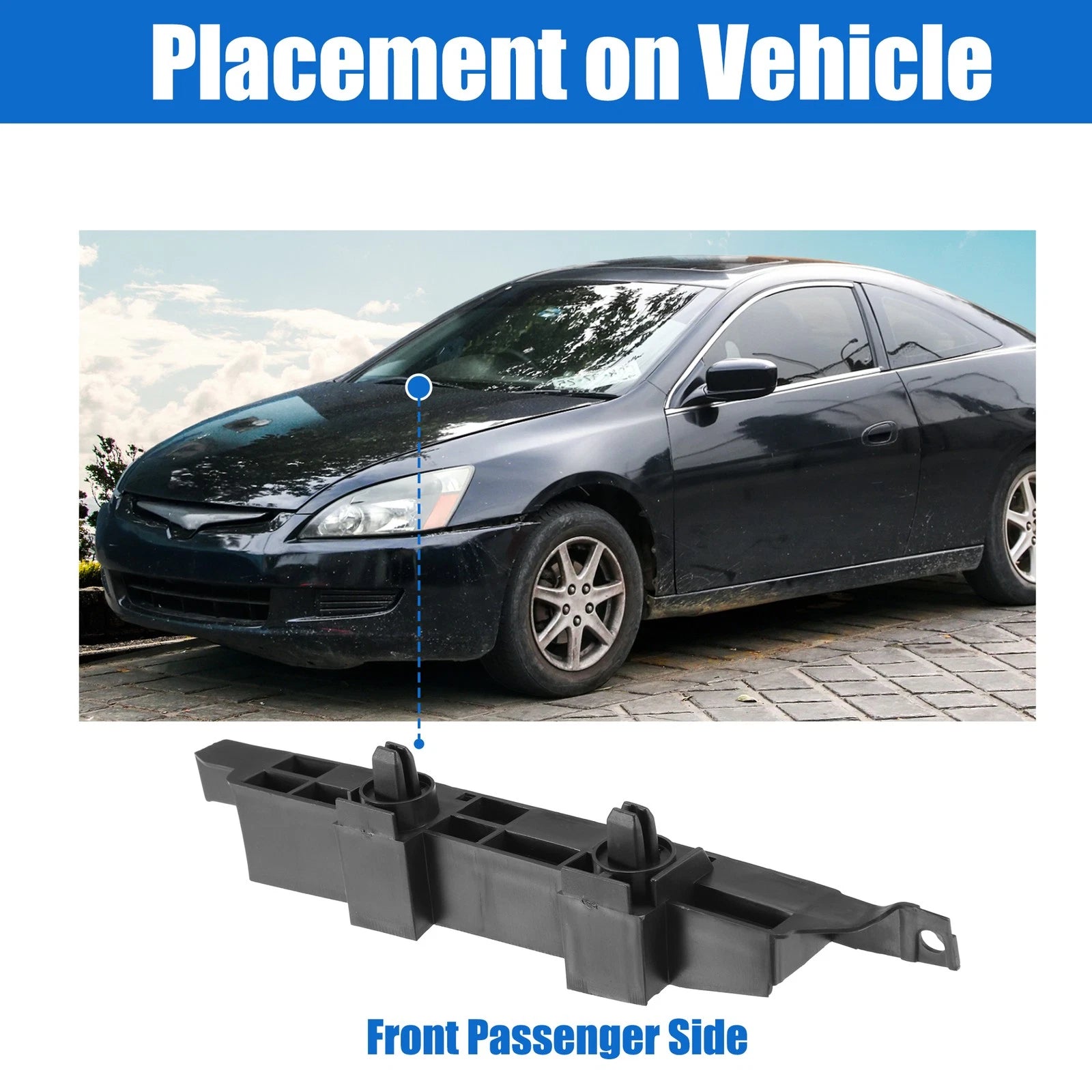 Right Side Front Bumper Mounting Support Bracket for Honda Accord (2003–2005)
