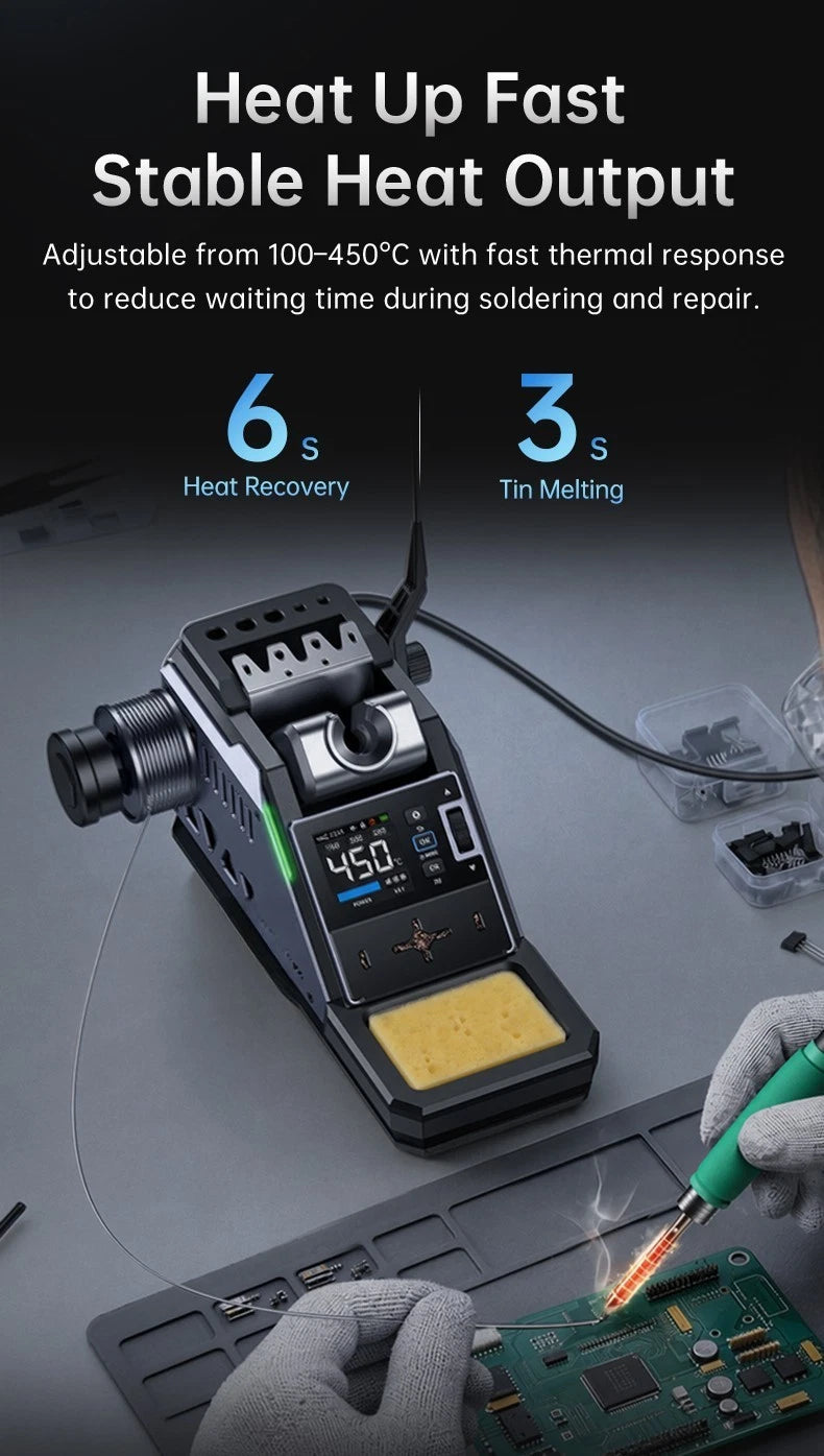 Soldering Iron Station 100W for DWS-P2 with Battery and PD Charging