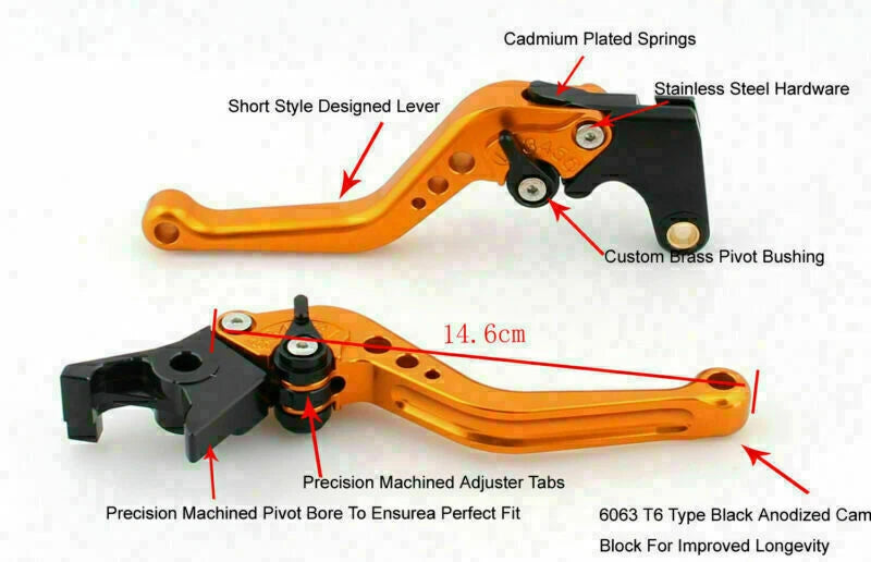Short Brake Clutch Levers for BMW S1000 RR (2010–2014) T9