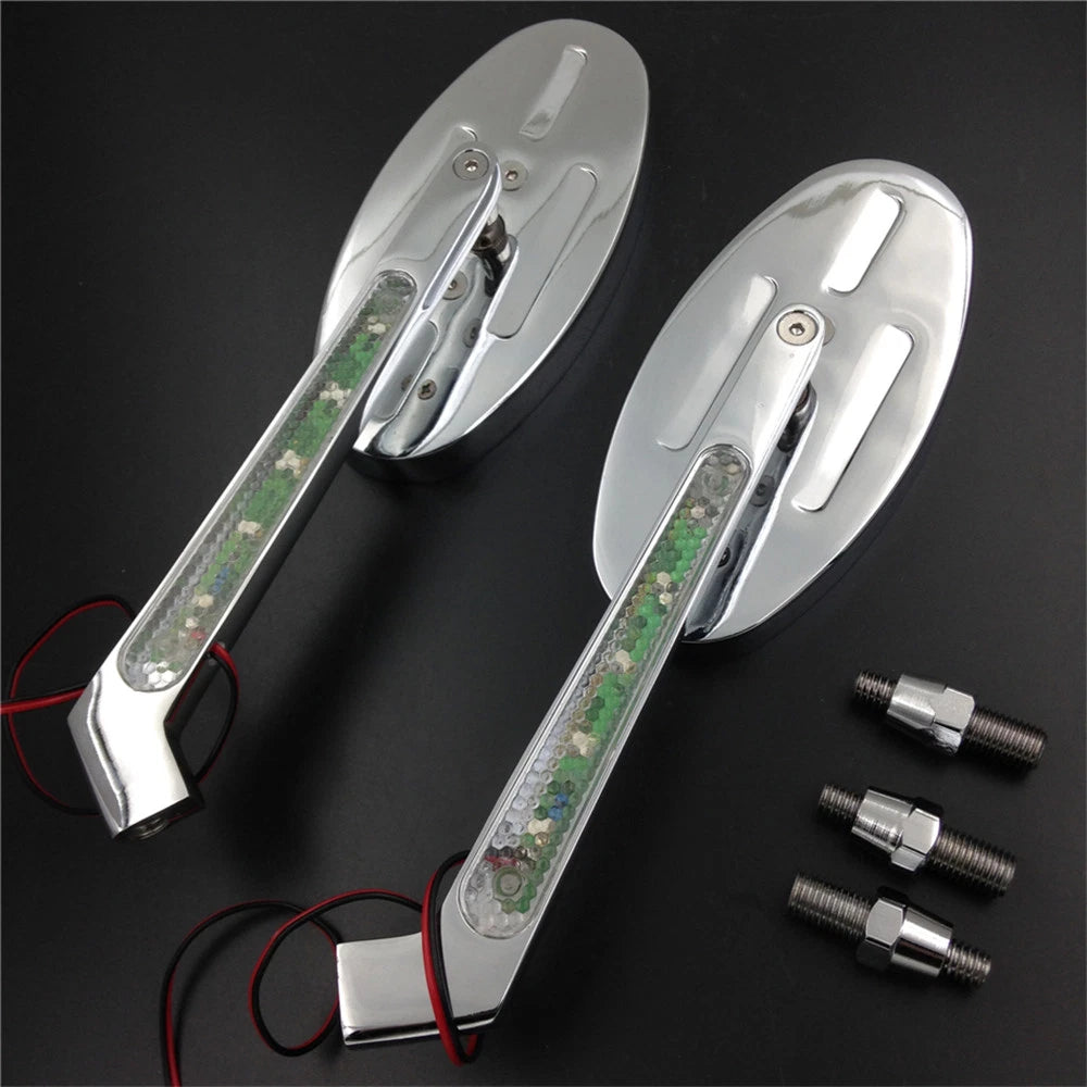 Alloy Turn Signals for Harley Softail FatBoy (Oval Shape)