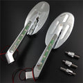 Alloy Turn Signals for Harley Softail FatBoy (Oval Shape)