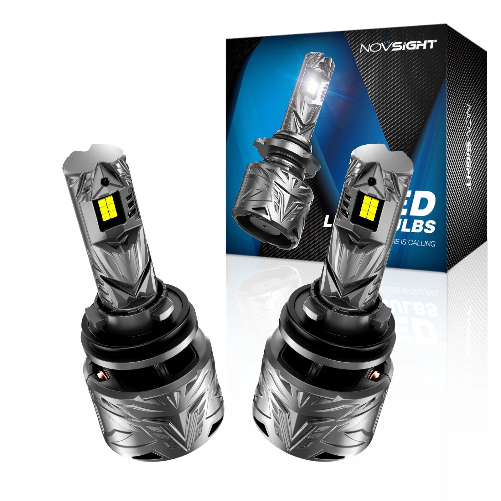 2X NOVSIGHT 9007 HB5 LED Headlight Bulbs Conversion Kit 6500K