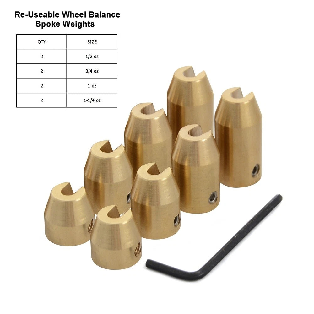 CNC Brass Wheel Balance Weights for Motorcycle (Universal)