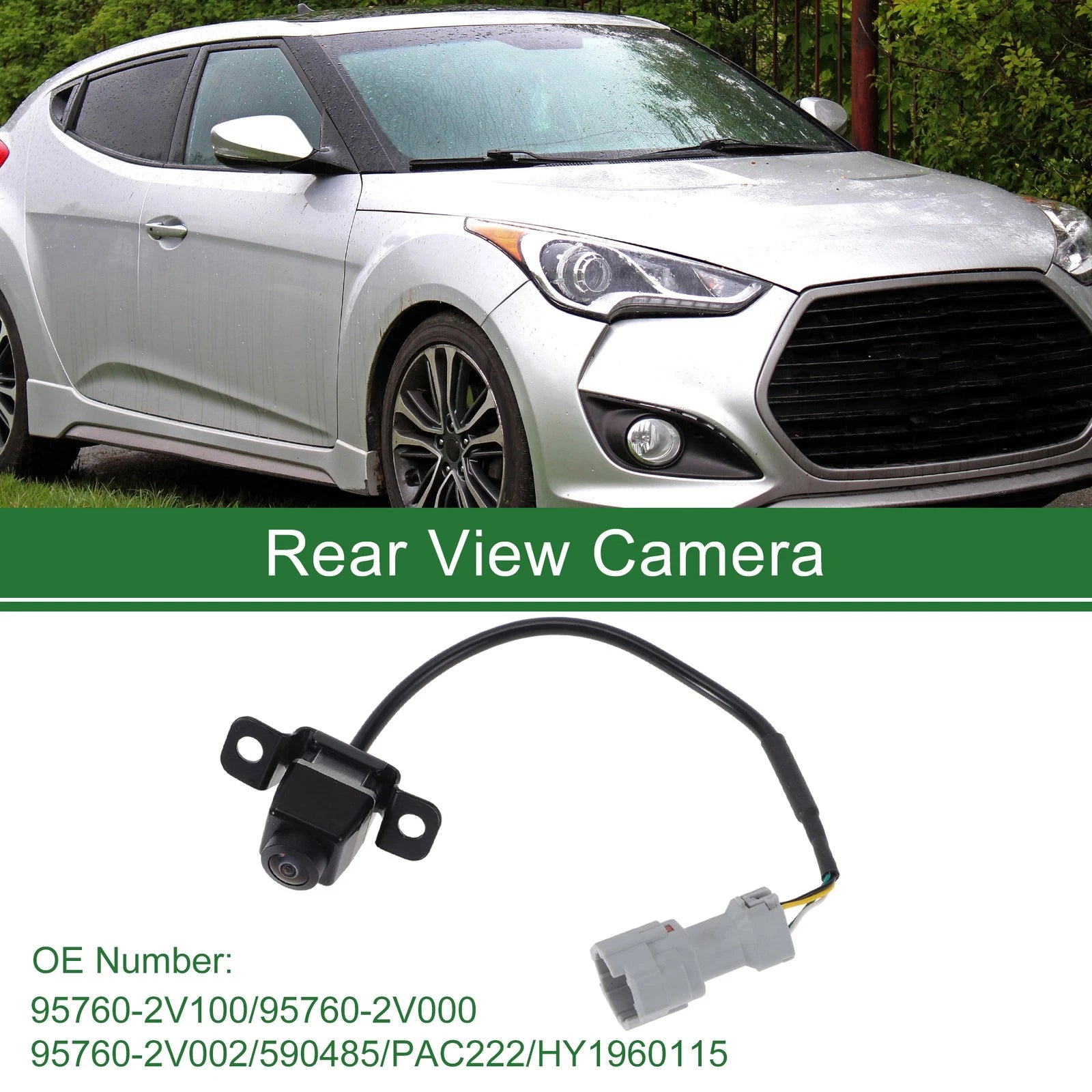 Rear View Camera Backup Reverse Camera 120 Degree for Hyundai Veloster (2012–2017)