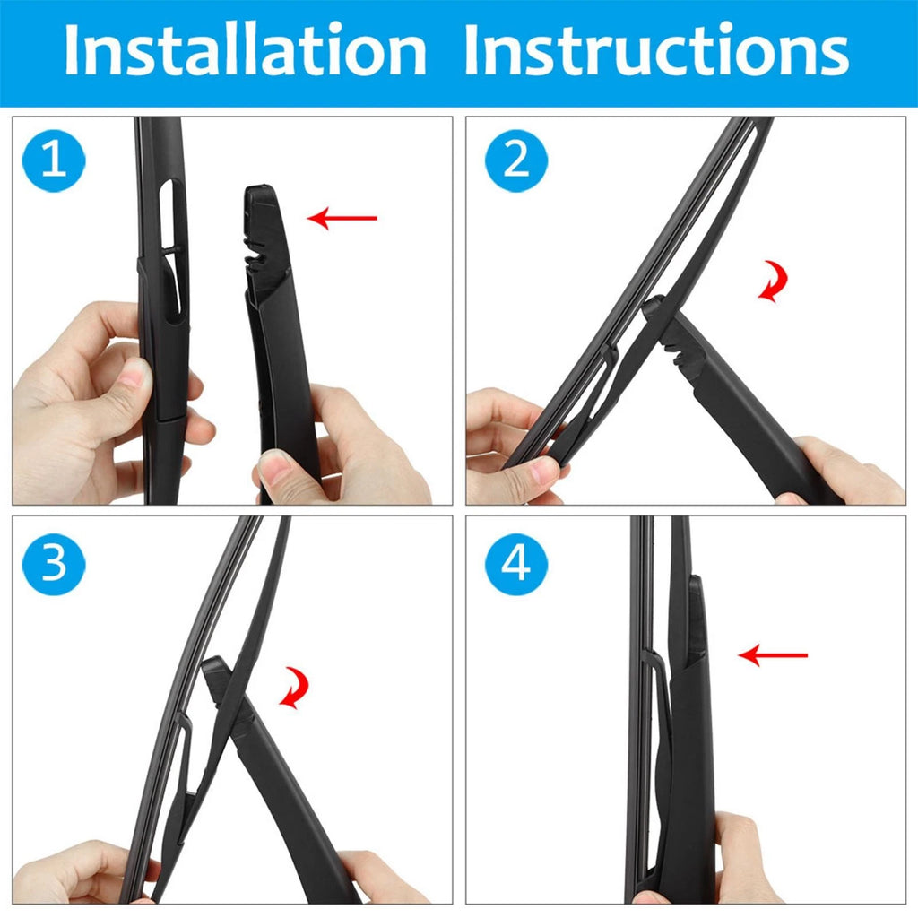 Rear Windshield Wiper Blade Arm Set for Chevrolet Sonic Aveo (2011–2020)