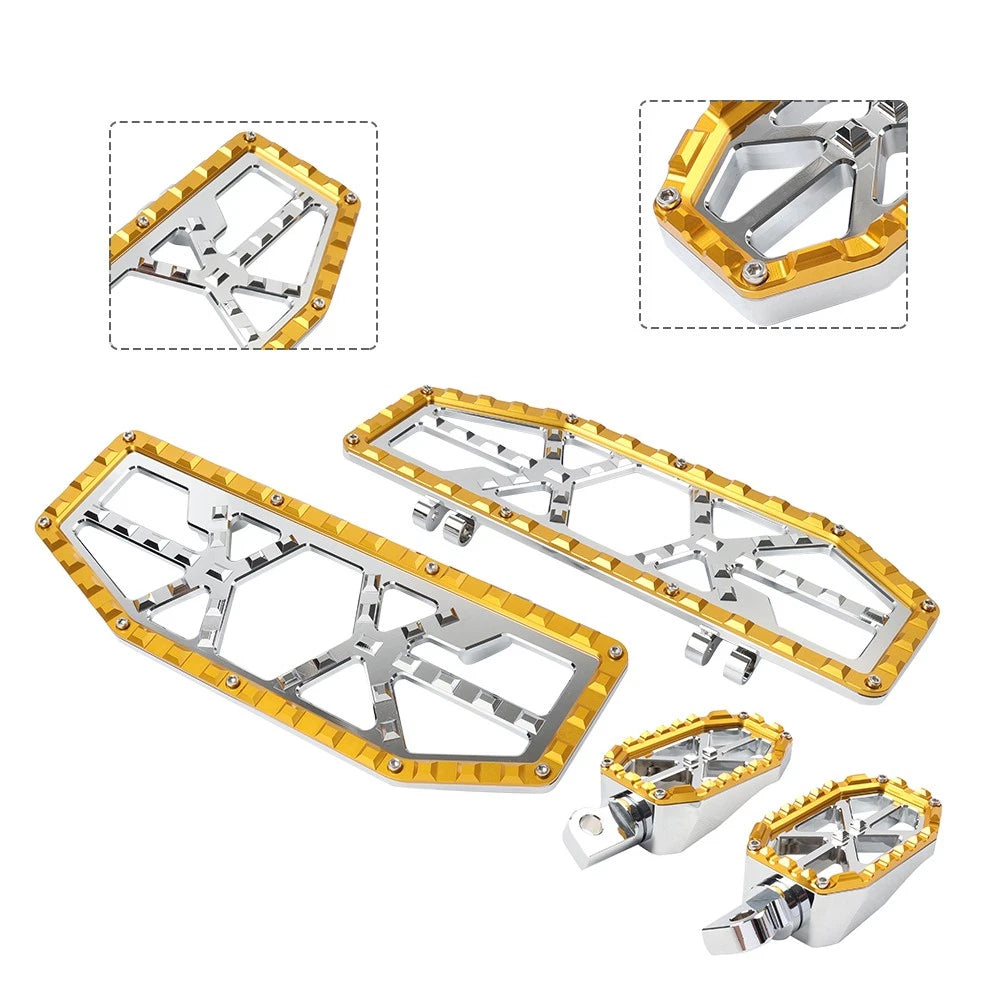 Driver Passenger Floorboard Foot Peg Pedals for Harley Electra Road Glide