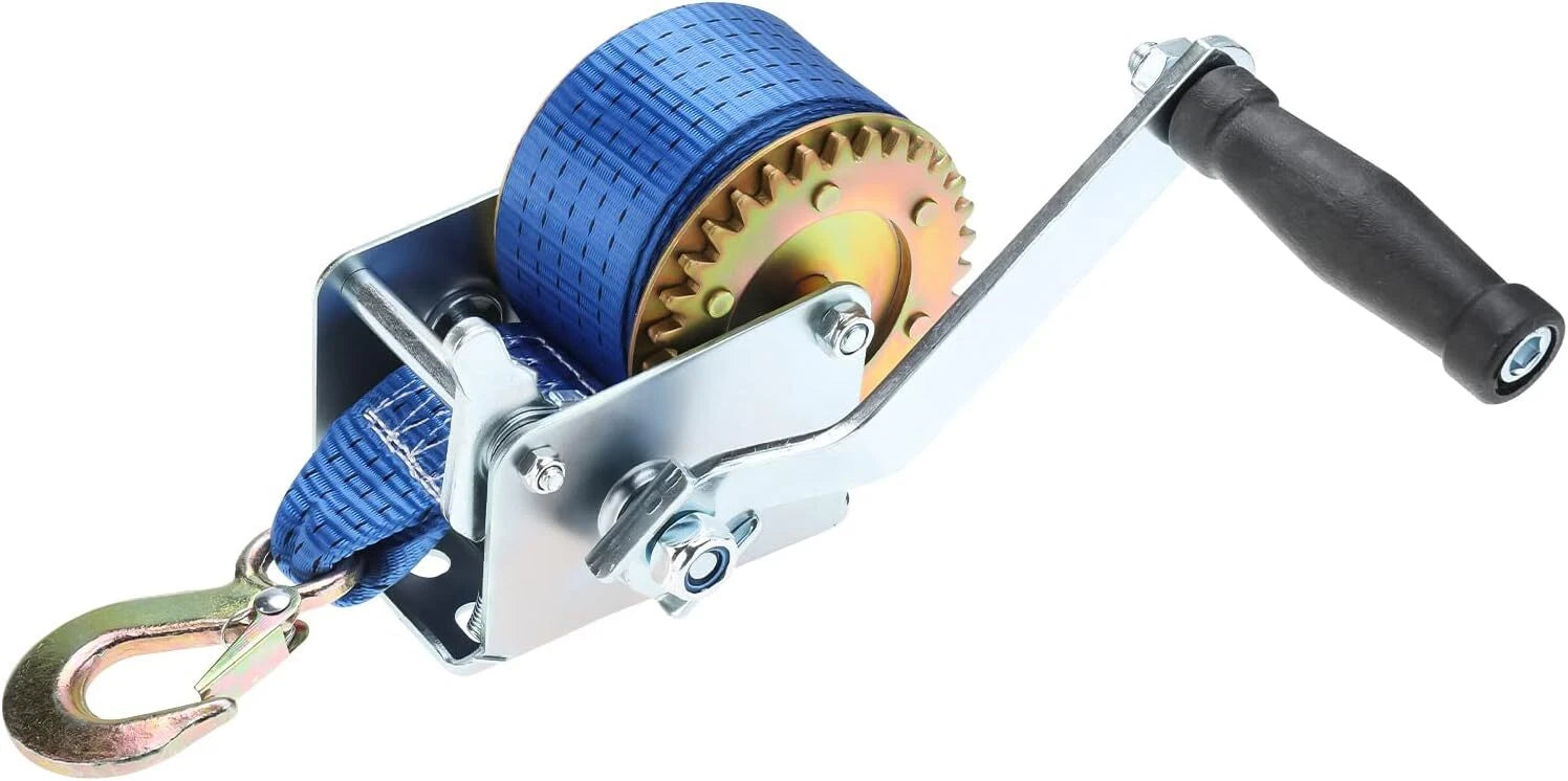 600LBS Hand Winch for ATV Boat Trailer (Heavy Duty)