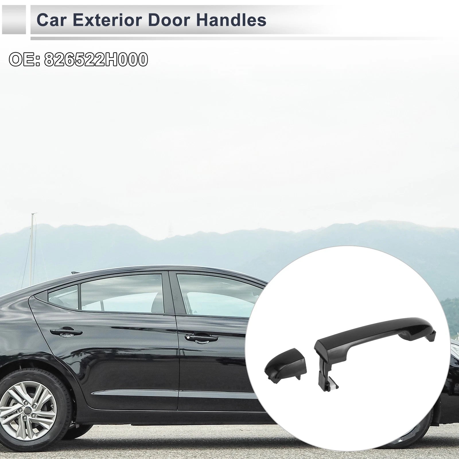 Front Right Exterior Door Handle Replacement for Hyundai Elantra (2006–2012)