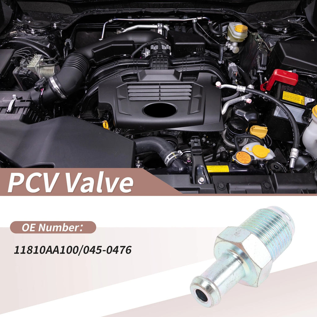 PCV Valve Replacement for Subaru Legacy (2005–2019) Metal Silver Tone