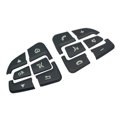 Steering Wheel Button Black Trim for Mercedes Benz GLC C-Class W205 (2015–2018)