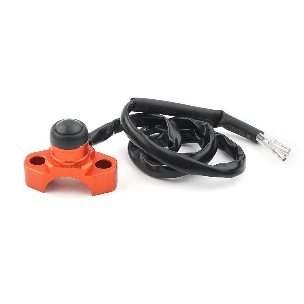 Engine Stop Start Kill Switch Button for Dirt Bike Quad (Universal) - Orange