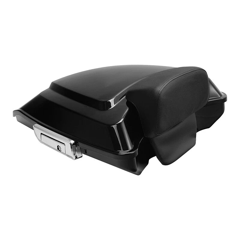Vivid Black Razor Trunk Backrest for Harley Touring (2014–2024)