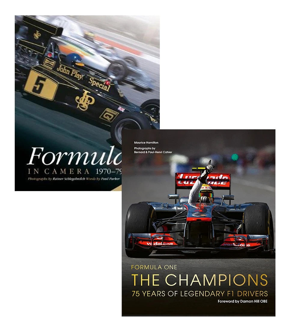 2X Formula One The Champions Volume 1 In Camera 1970-79 Book Set