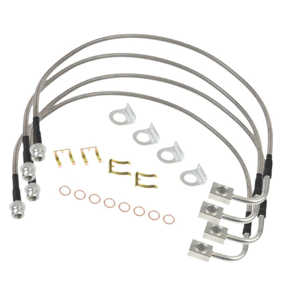 Stainless Steel Extended Brake Lines for Jeep Wrangler JK JKU (2007–2018)