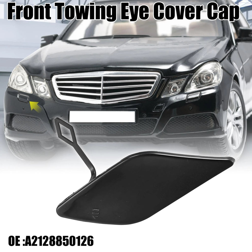 Tow Hook Cover Front Bumper Replacement for Mercedes-Benz E350 (2010–2013)