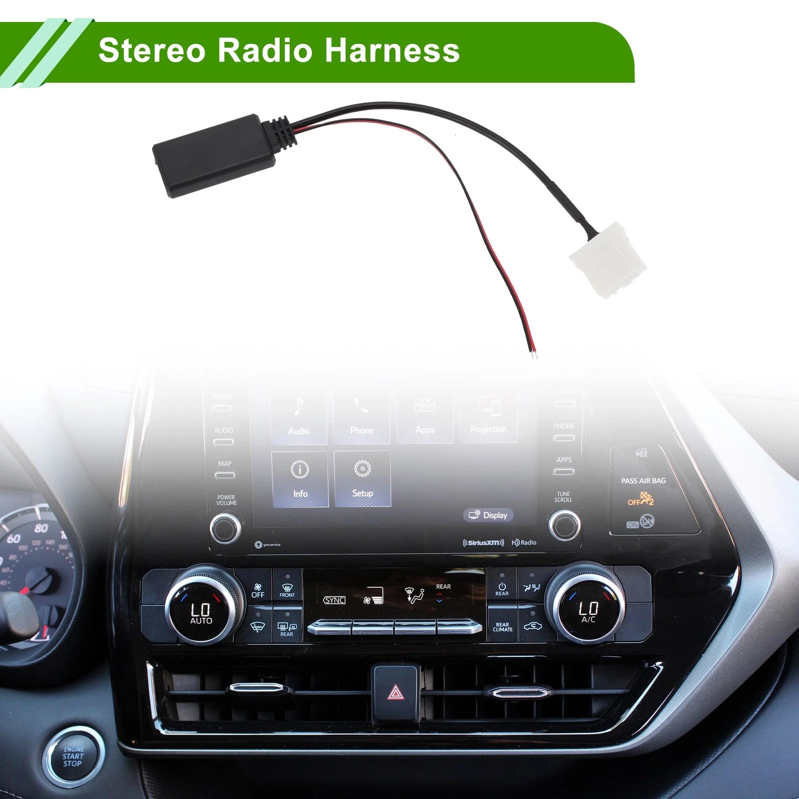 Bluetooth AUX Adapter Stereo Radio Harness for Mazda 3 (2006)
