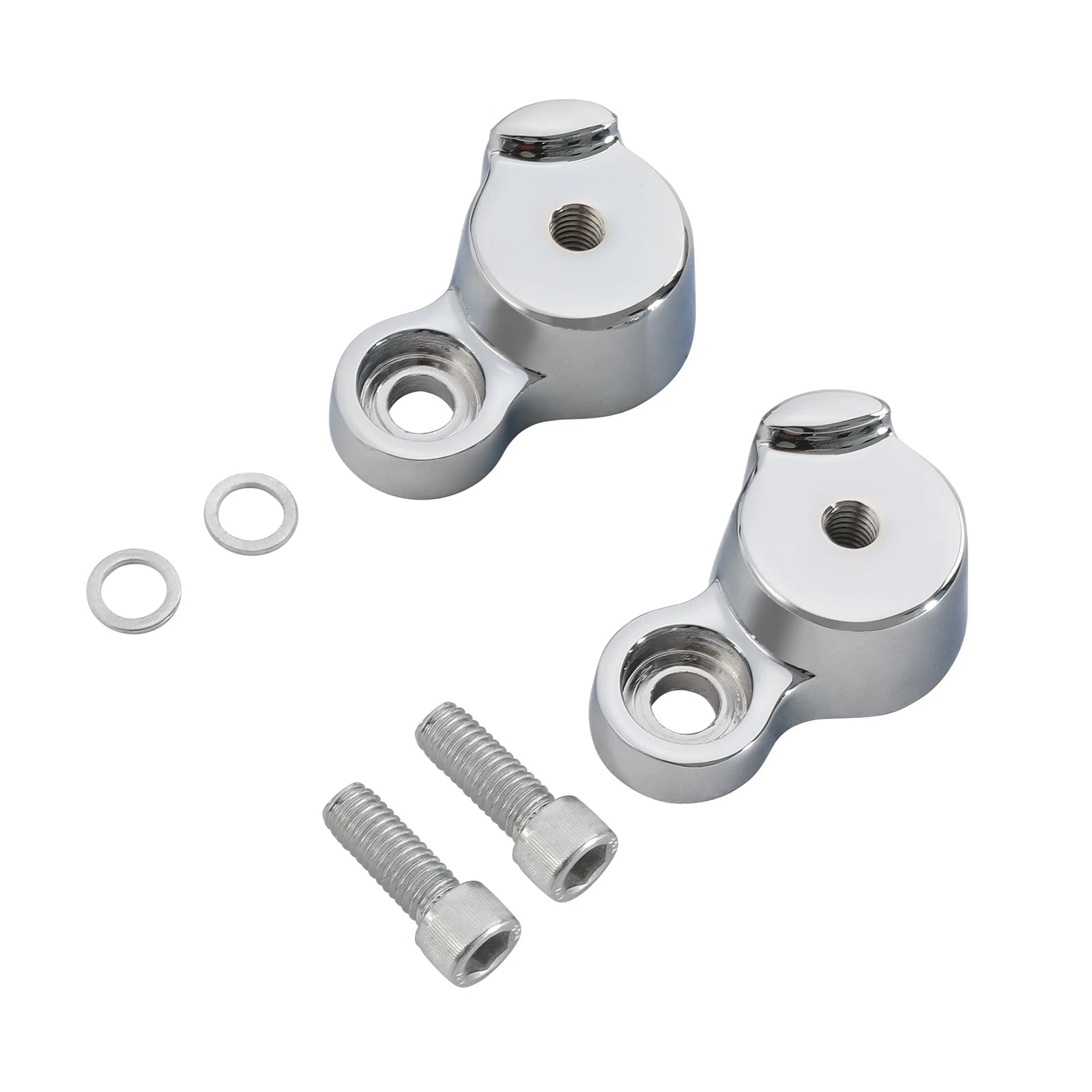 Chrome Passenger Footpegs Peg Mounting Kit for Harley FXDR FXDRS (2019–2024)