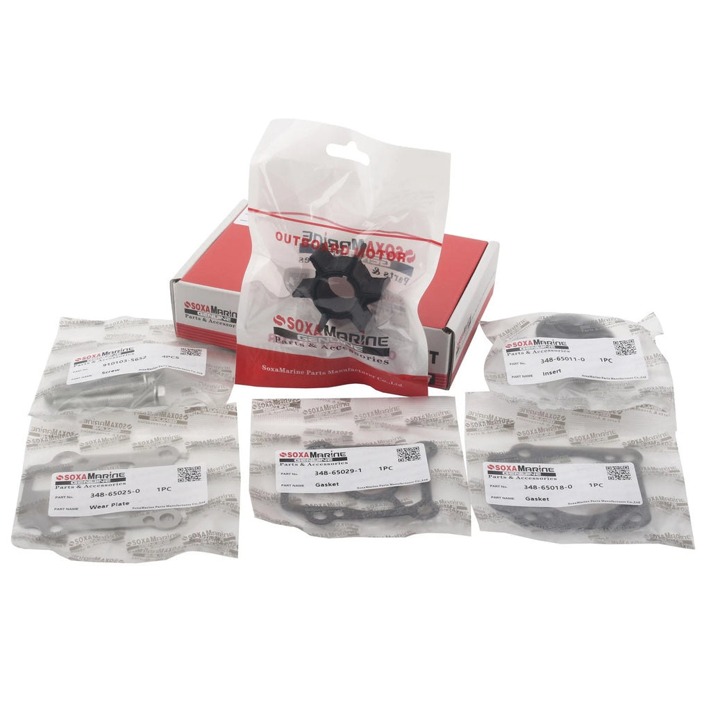 Water Pump Impeller Repair Kit for Tohatsu 25/30/40hp (2-Stroke, 361-87322-0)