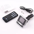 1.4" LCD Car FM Transmitter MP3 Player Bluetooth 5.0 Hands-Free Aux Kit + Remote