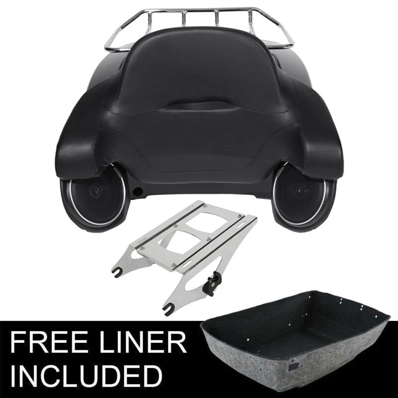 Trunk Backrest Speakers Mount Rack for Harley Touring (2014–2026)